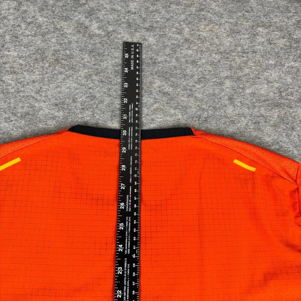 Nike Trail Rise 365 Dri Fit Shirt Polyester Orange Mens Large L